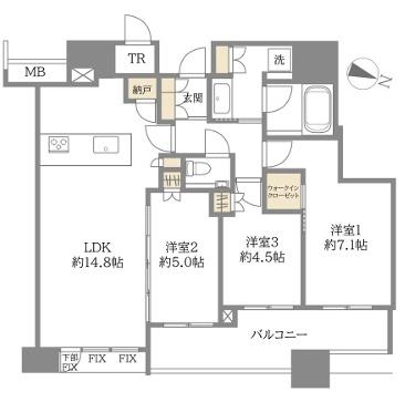 シティタワー梅田東 間取図・土地図