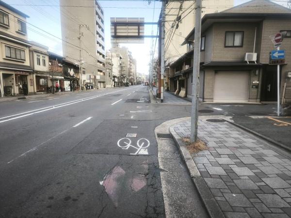 京都市下京区土橋町　建築条件無売土地 現地写真（前面道路含む現地写真）