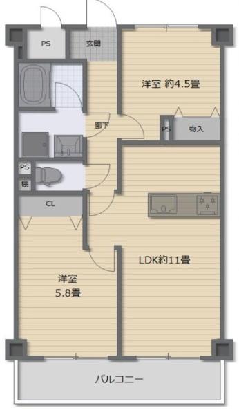 進和グレーシィハイツ平野 間取図・土地図