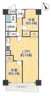 桂川ハイツ２号館 間取図・土地図