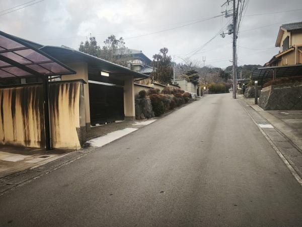 京都市右京区太秦中山町　中古戸建 現地写真（前面道路含む現地写真）
