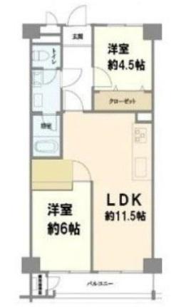 西京極ガーデンハイツ 間取図・土地図