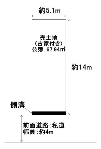 富田林市伏山3丁目　売土地 間取図・土地図