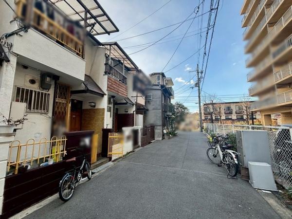 大阪市西成区天下茶屋1丁目　中古テラスハウス 現地写真（前面道路含む現地写真）