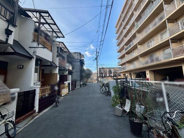 大阪市西成区天下茶屋1丁目　中古テラスハウス 現地写真（前面道路含む現地写真）
