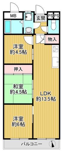 新大阪第1ハイツビル 間取図・土地図