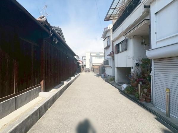 大阪市東住吉区田辺3丁目　中古戸建 現地写真（前面道路含む現地写真）