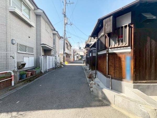 大阪市東住吉区田辺3丁目　中古戸建 現地写真（前面道路含む現地写真）