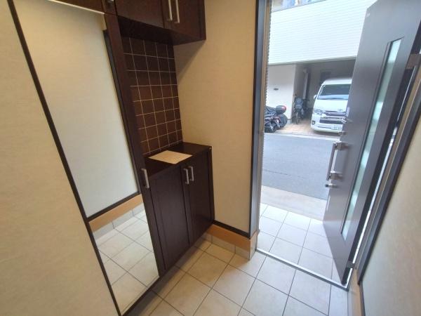 大阪市東淀川区下新庄4丁目　中古戸建 現地写真（玄関）
