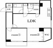 タウンハイツ加美 間取図・土地図