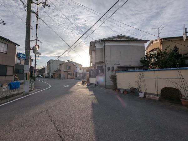 京都市北区大宮上ノ岸町　古家付売土地 現地写真（前面道路含む現地写真）