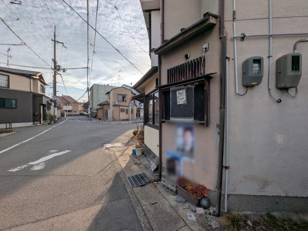 京都市北区大宮上ノ岸町　古家付売土地 現地写真（前面道路含む現地写真）