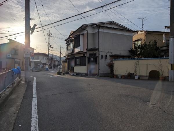 京都市北区大宮上ノ岸町　古家付売土地 現地写真（前面道路含む現地写真）