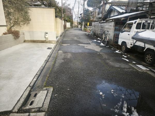 京都市右京区龍安寺池ノ下町　中古戸建 現地写真（前面道路含む現地写真）