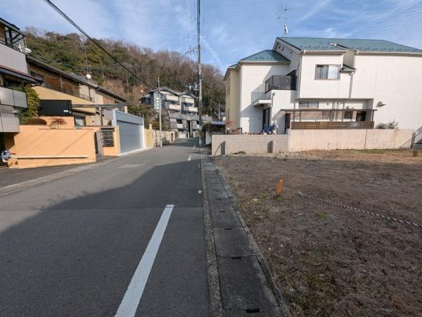 京都市北区上賀茂池端町　建築条件無売土地 現地写真（前面道路含む現地写真）