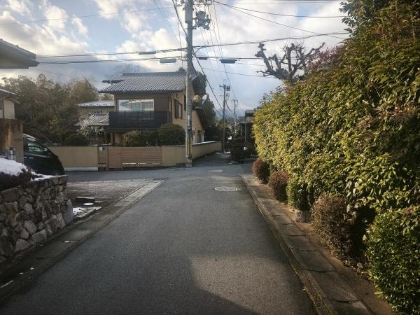 京都市右京区太秦中山町　中古戸建 現地写真（前面道路含む現地写真）