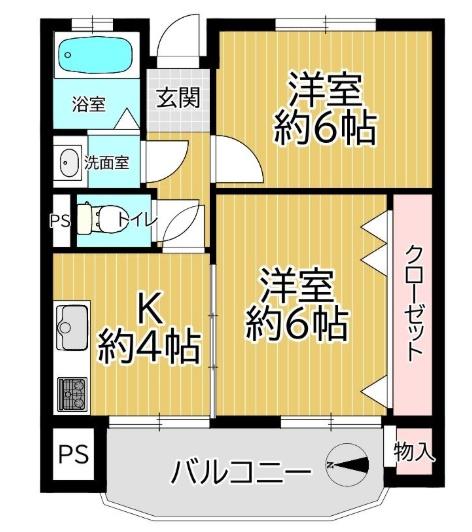 ヴィラ岡崎 間取図・土地図