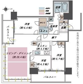 グランドメゾン新梅田タワー 間取図・土地図