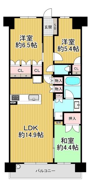 大阪ベイレジデンス 間取図・土地図