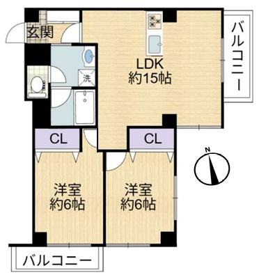 ダイアパレス本田 間取図・土地図