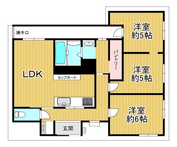 大阪府堺市西区津久野町２丁 間取図・土地図