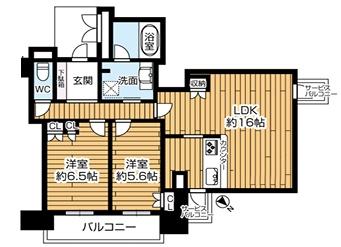 ローレルタワー夕陽丘イーストレジデンス 間取図・土地図