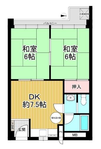 友禅ハイツ 間取図・土地図