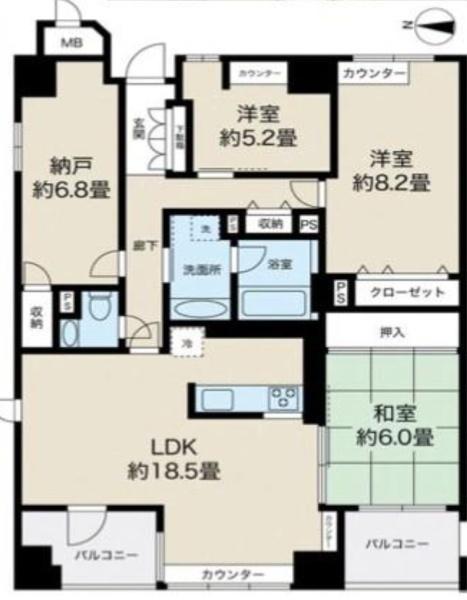 イトーピア長堀橋シエルクレール 間取図・土地図