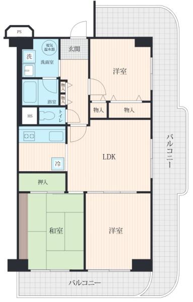 今宮スカイハイツ 間取図・土地図