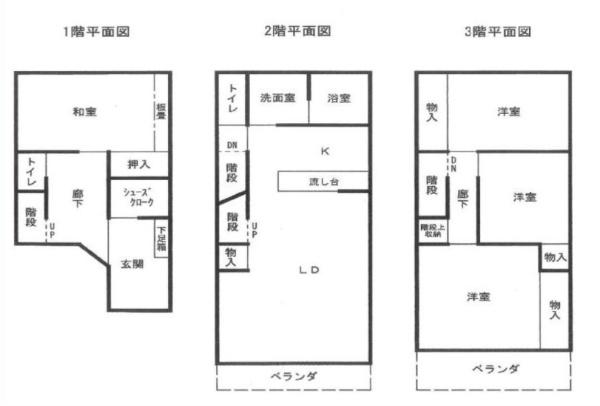 大阪市西成区松2丁目　中古戸建 間取図・土地図