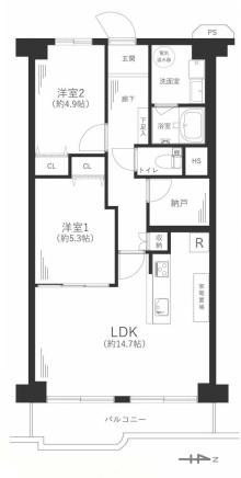 ネオコーポ北加賀屋 間取図・土地図