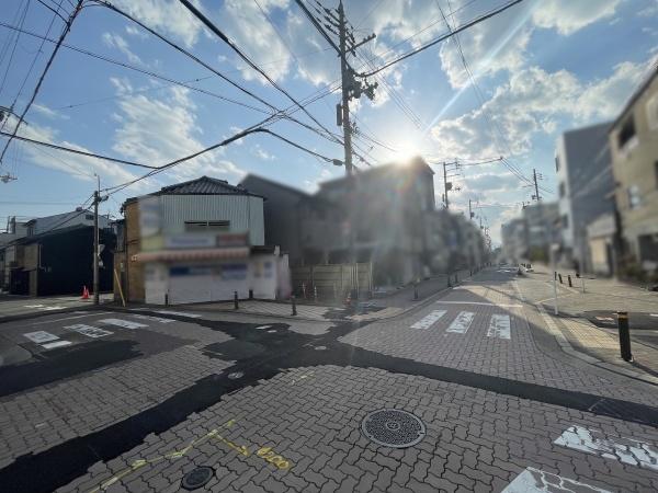 京都市南区東九条中殿田町　建築条件無売土地 現地写真（前面道路含む現地写真）