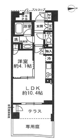 ブランズ御池西洞院 間取図・土地図