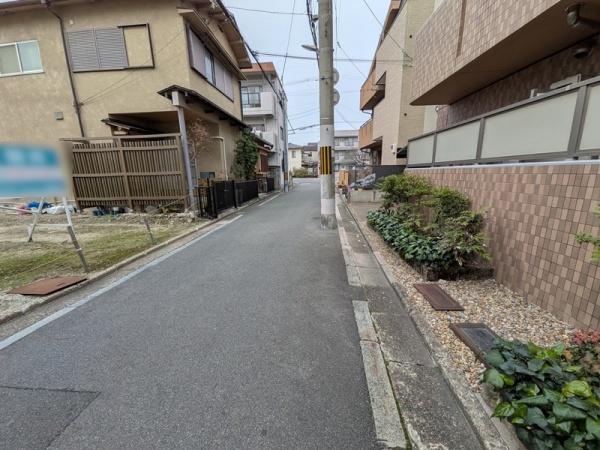 京都市左京区吉田近衛町　建築条件無売土地 現地写真（前面道路含む現地写真）
