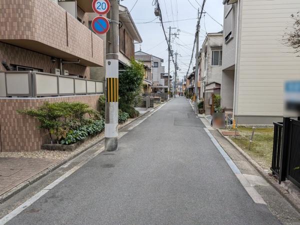 京都市左京区吉田近衛町　建築条件無売土地 現地写真（前面道路含む現地写真）