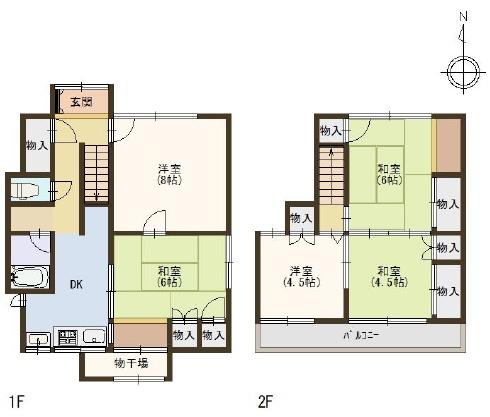 京都市左京区修学院千万田町　中古戸建 間取図・土地図