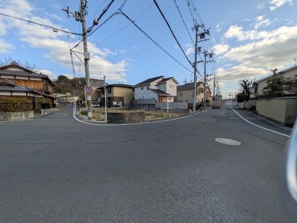 京都市北区上賀茂池端町　A号地　建築条件無売土地 現地写真（前面道路含む現地写真）