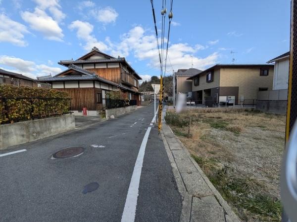 京都市北区上賀茂池端町　A号地　建築条件無売土地 現地写真（前面道路含む現地写真）
