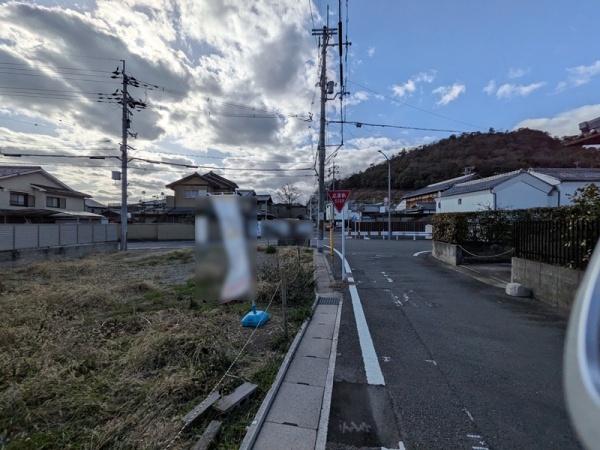 京都市北区上賀茂池端町　A号地　建築条件無売土地 現地写真（前面道路含む現地写真）
