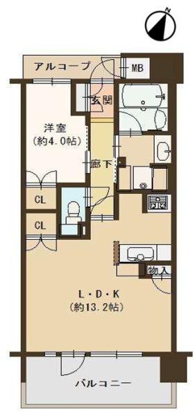 アービングウエスト大阪大和田スクエア 間取図・土地図