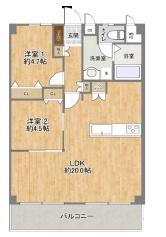 カーサー弥生 間取図・土地図
