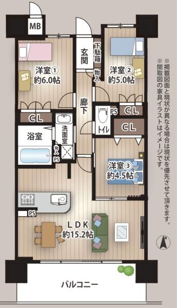 ザ・パークハウス関目 間取図・土地図