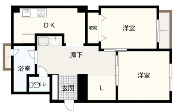 塚本東コーポ　A棟 間取図・土地図