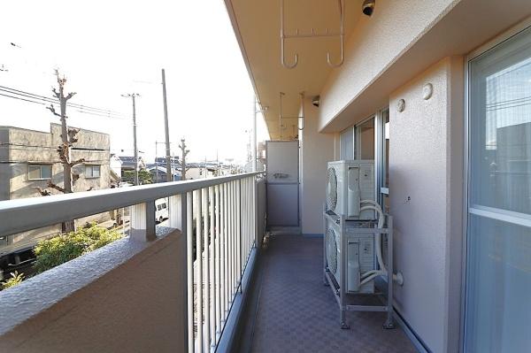リバーサイドコープ出来島 現地写真（バルコニー）