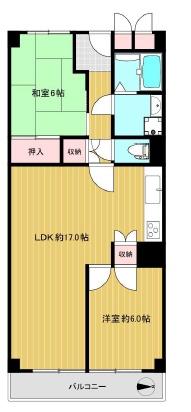 日商岩井京橋ハイツ 間取図・土地図