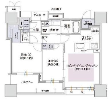 THE CROSS CITY TOWER 間取図・土地図