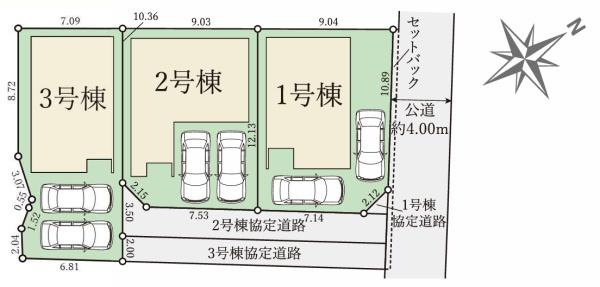 堺市中区東山1号棟　新築戸建 区画図