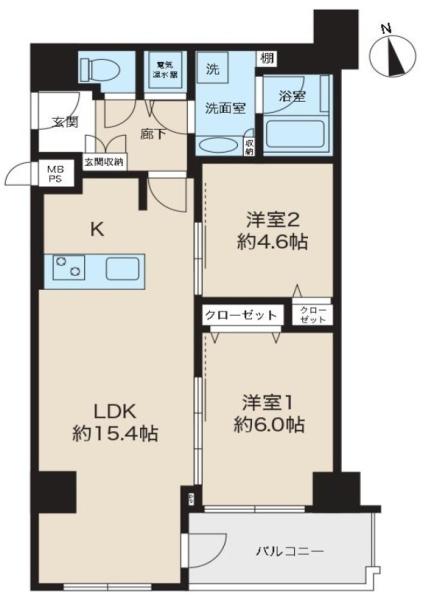 ハイネス上本町 間取図・土地図