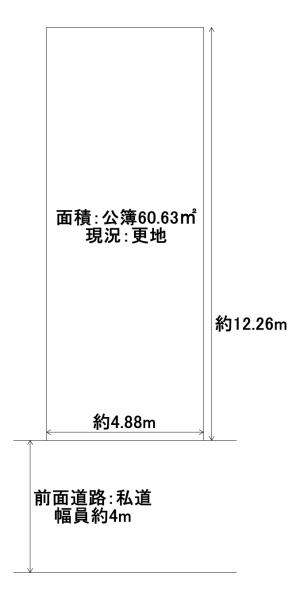 堺市中区土師町2丁　売土地 間取図・土地図