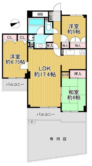 ラウムズ菅原ノースヒル 間取図・土地図